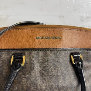 Michael Kors Aubrey Large Satchel Brown/Luggage women's bag shoulder purse‎ thumbnail 3
