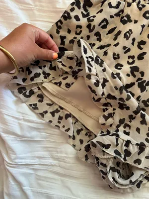 Harper Heritage Ruffle Cheetah Shorts thumbnail 3