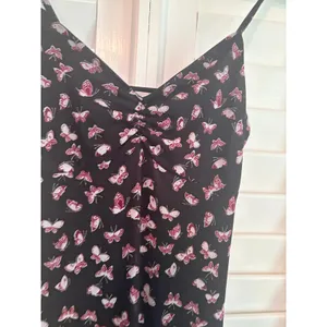 Ultra‎ Flirt Black Butterfly Pattern Mesh Dress Medium thumbnail 3