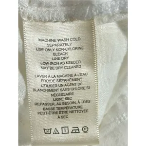 We The Free  Women White Textured Buttonless Tunic Size extra Small OVERSIZE. thumbnail 12