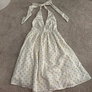Isla x tate halter poka dot dress thumbnail 1