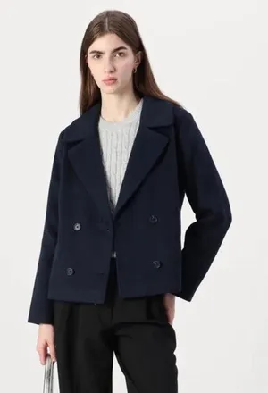 Navy hollister blazer coat  thumbnail 1
