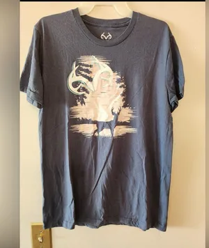 Realtree light purple deer hunting t shirt size womens medium loose fit thumbnail 1