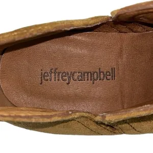 Jeffrey Campbell Rosalee Tan Suede Block Heel Western Ankle Boots Booties 6.5 thumbnail 5