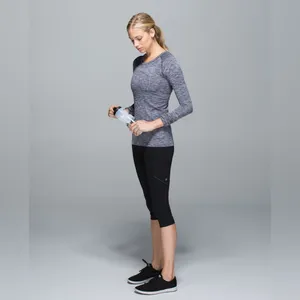 Lululemon Run: Swiftly Tech Long Sleeve Crew Space Dye Heathered Going Grape thumbnail 3