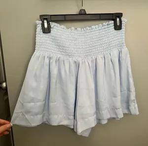 Light Blue Flowy Shorts The Pants Store thumbnail 1