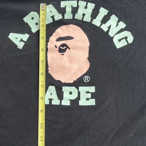 Vintage A Bathing Ape BAPE Logo Pink Green T-Shirt Women’s Size Small thumbnail 6