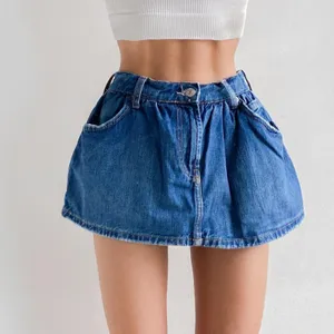 Free People We The Free Denim Micro Mini Skort in Black Wash Sz 31 New With Tags thumbnail 8
