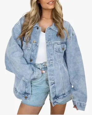 Oversized Jean Jacket Blue Size M thumbnail 1