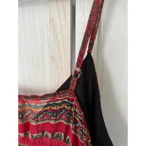 She’s Cool Maxi Y2K Sundress Pink‎ Paisley Size XL Babydoll Beachy Resort Boho thumbnail 9