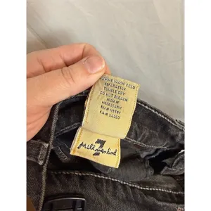 7 For All Mankind Jeans Womens Black Charcoal Wash Straight Leg 32 Inseam thumbnail 12