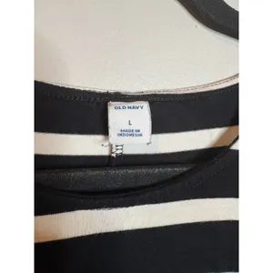 Old Navy black and white striped casual dress thumbnail 4