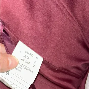 Mori Lee Elegant Burgundy Evening Gown thumbnail 13