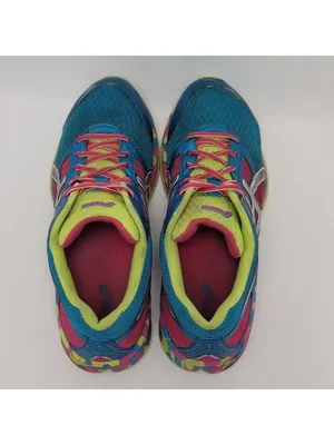 Women's Asics Gel Frantic 7 Athletic Sneakers Running Shoes Size 10 Blue Pink thumbnail 4