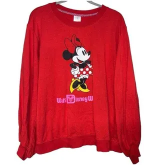 Walt Disney World Minnie Mouse Crewneck Pullover Sweatshirt thumbnail 1