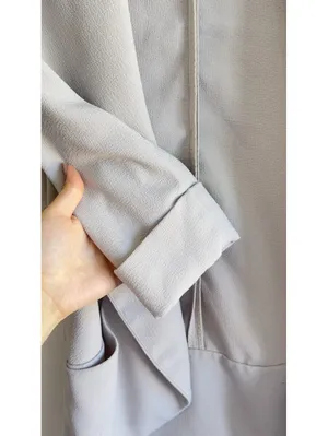 Wilfred Aritzia Chevalier Blazer Open Front Shawl Collar Taupe Size 2 thumbnail 7
