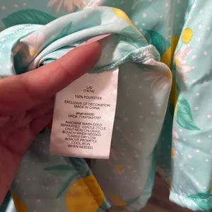 Flora by Flora Nikrooz Womens Citrus Satin Notch Collar PJ Set size Large 12/14 thumbnail 9
