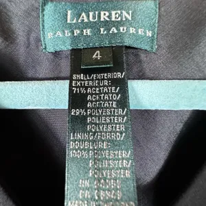 Lauren Ralph Lauren Sheath Dress Sz 4 Black V-Neck Sleeveless Timeless Classic thumbnail 4