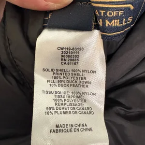 Pendleton Bitterroot Reversible Down Puffer Jacket Size Medium thumbnail 8
