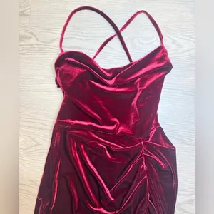 Amanda Uprichard Jasalina Velvet‎ Mini Dress in Wine Red Size S thumbnail 6