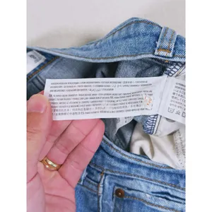 Abercrombie & Fitch Mom Shorts Mid Rise Size 0 Blue Denim Distressed 90s Retro thumbnail 9