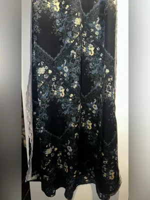 NWT Free People Just Dreamy Maxi Slip Dress- Indigo Combo $128 MSRP thumbnail 8