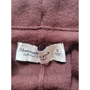 Abercrombie & Fitch Soft A&F Collection Maroon Jogger Sweatpants Women’s Size S thumbnail 5