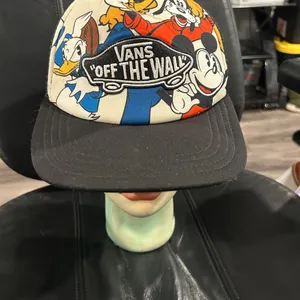 Vans Black Cap with Colorful Disney Cartoon Design thumbnail 3