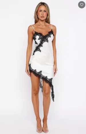 White Fox Boutique white satin dress thumbnail 4
