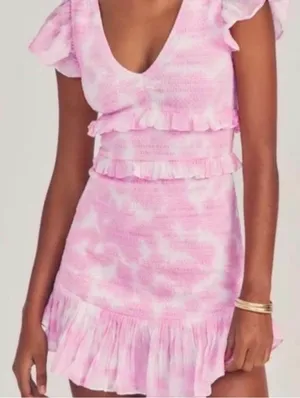 Love Shack Fancy Pink Mini Dress thumbnail 1