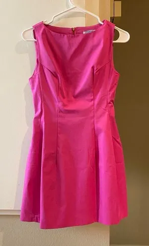 Elegant Barbie Pink sleeveless Mini Dress thumbnail 1