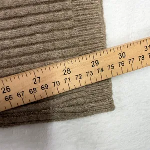 Abercrombie XXL Knit Pants Kathleen Post Ribbed Wide Leg Tan High Rise Cozy NEW thumbnail 14