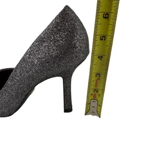 Zara Womens Silver Glitter Sparkle Pointed Toe Stiletto Heel Pumps‎ Size 38 7.5 thumbnail 7