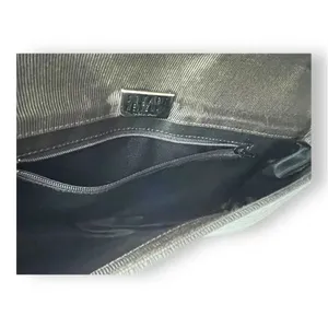 Stuart‎ Weitzman Handbag Solid Green Textured Shoulder Bag Purse with Dust Bag thumbnail 10