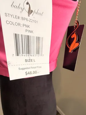 Baby Phat Pink and White logo Top thumbnail 5