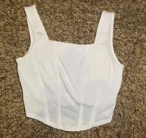 White crop top thumbnail 1