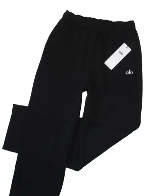 NWT Alo Yoga Unisex U5012RG Accolade Straight Leg Sweatpant in Black XS thumbnail 2