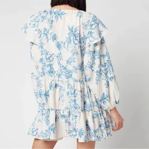 Sunbaked Swing Dress in Light Pink & Blue thumbnail 5