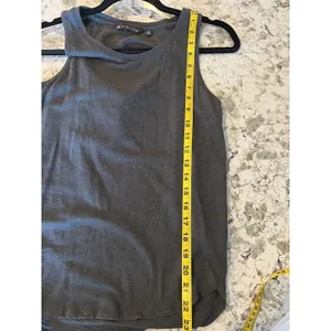 ATHLETA Daily Cowl Tank Size Small army Green Open Back Workout Yoga Women thumbnail 3