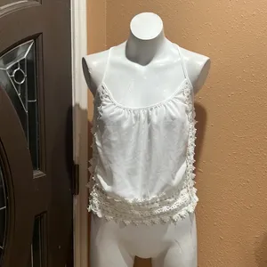 Ecote white spaghetti strap top nwt thumbnail 2