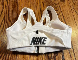 Nike DRI-FIT Shape Women's High-Support Padded Zip-Front Sports Bra CN3718-100 thumbnail 1