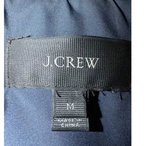 J Crew‎ Quilted Puffer Vest Excursion Medium Navy White Buffalo Check Gilet thumbnail 3