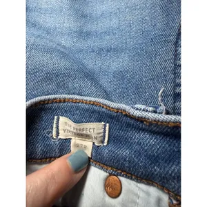 Madewell The Perfect Vintage Jean Straight Leg Medium Wash Blue Denim Womens 27P thumbnail 9