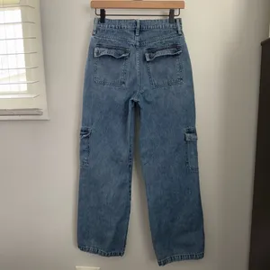 Altar'd State 25 Cargo Mid‎ Rise Jeans Stone Medium Wash Relaxed Baggy Grunge thumbnail 2