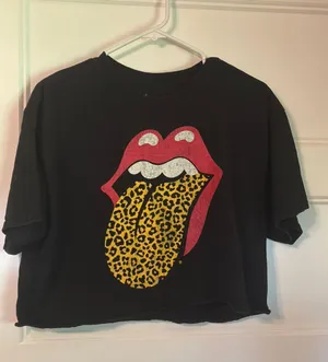 Rolling Stones Crop Tee Graphic thumbnail 1