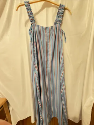 Petal and Pup NWT Alessandra Maxi Dress - Blue Stripe-oversized XS fits M/L thumbnail 15