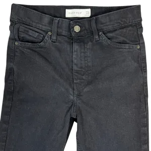 Topshop Jamie Skinny Ankle Jeans‎ 26 Black Mid-Rise Stretch Denim Emo Goth Pants thumbnail 5