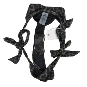 GOOD AMERICAN Leopard Print Tie Side Bikini Bottoms Size 0‎ XS thumbnail 5