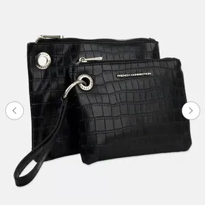 FRENCH CONNECTION Dale Croc DoubleSlim Pouches‎ Wristlet NWT Zippered $48 MSRP thumbnail 4