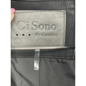 Ci Sono Women's Black Faux‎ Leather Jacket, Size XL But Fit Medium thumbnail 2